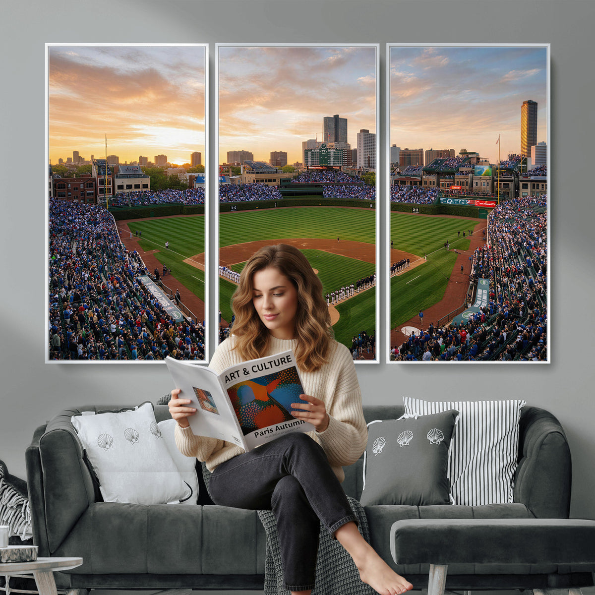76885212-MGV-CV-36X24 - Stadium Wall Art Canvas Print