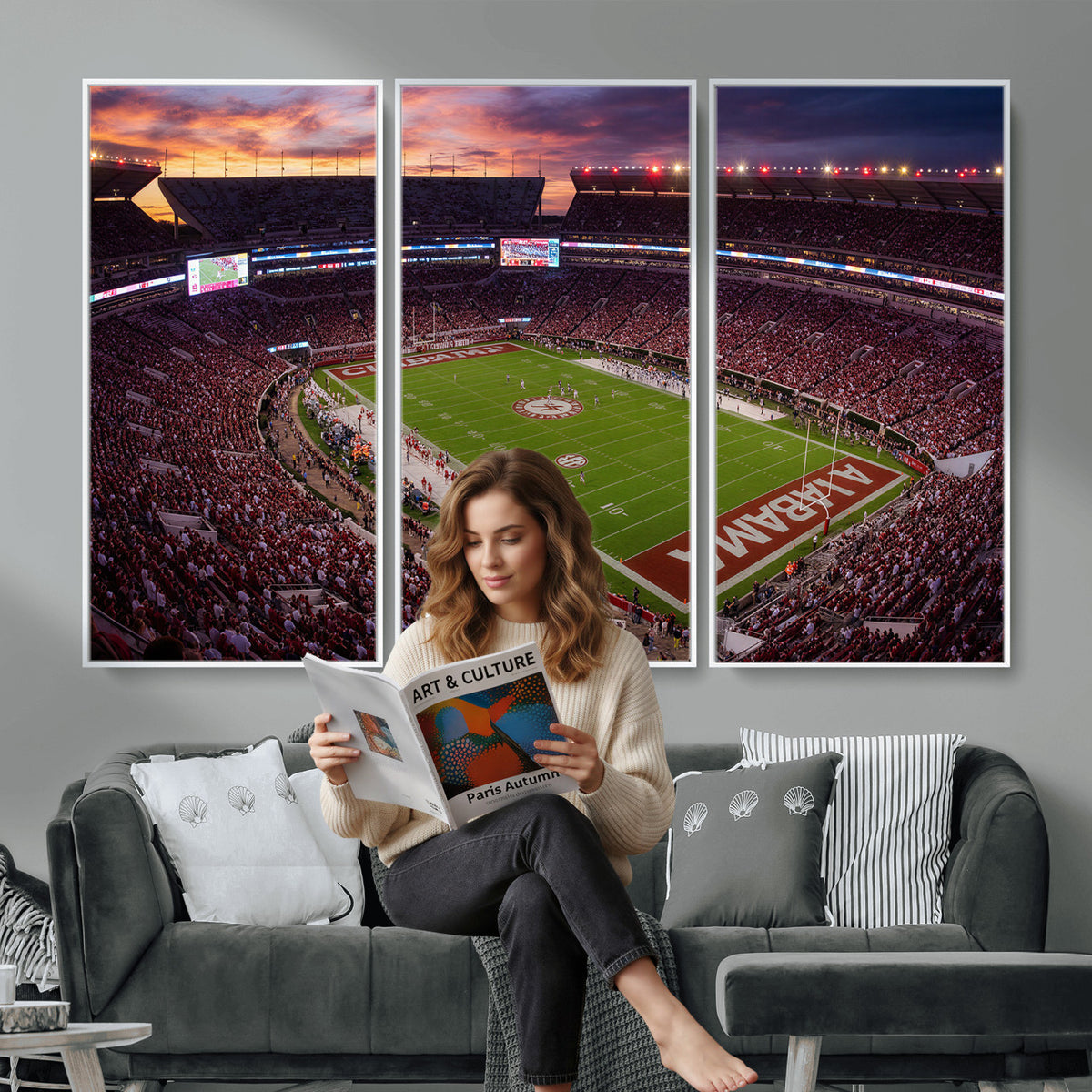 59537492-MGV-CV-36X24 - Stadium Wall Art Canvas Print