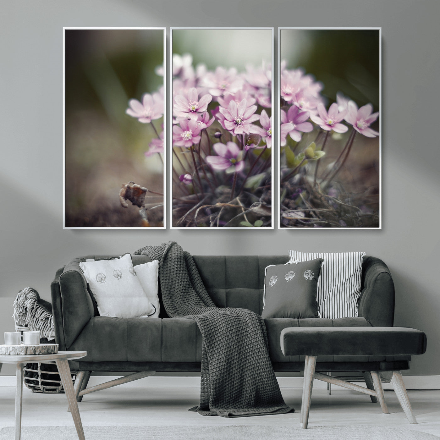 MGV-FC-48X32-3P - Pink Wild Flower Canvas Print