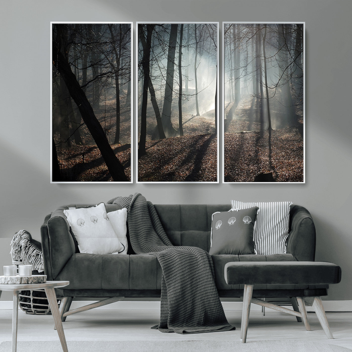 MGV-FC-48X32-3P - Dark Family and Tree Wall Art Canvas Print