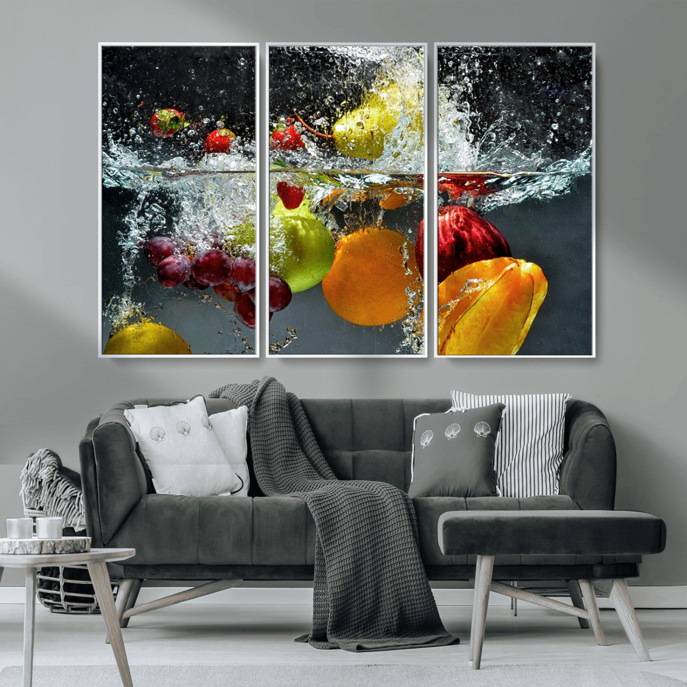 MGV-FC-48X32-3P - Kithen Vegetables World Wall Art Canvas Print