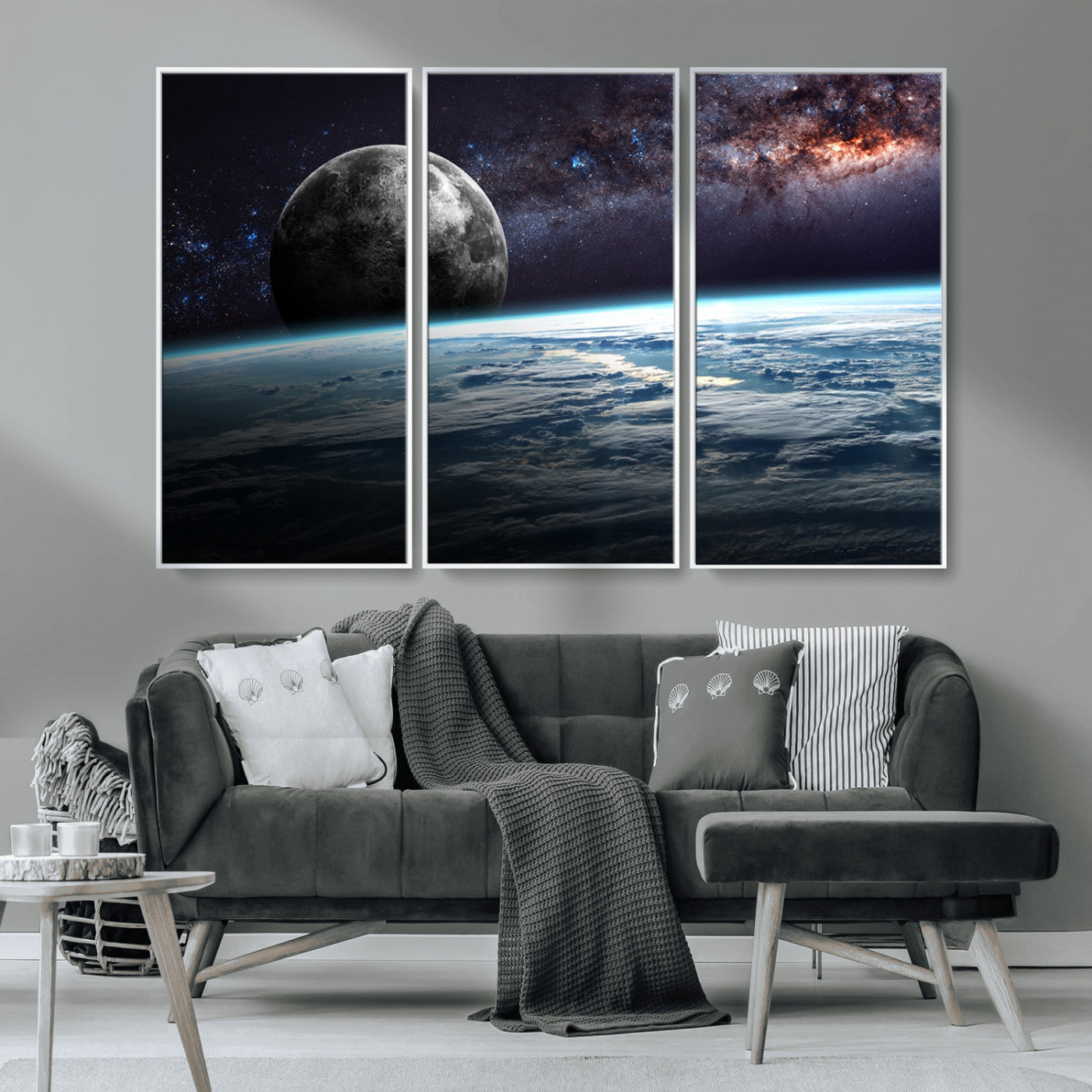 MGV-FC-48X32-3P - Space and Planet Canvas Print