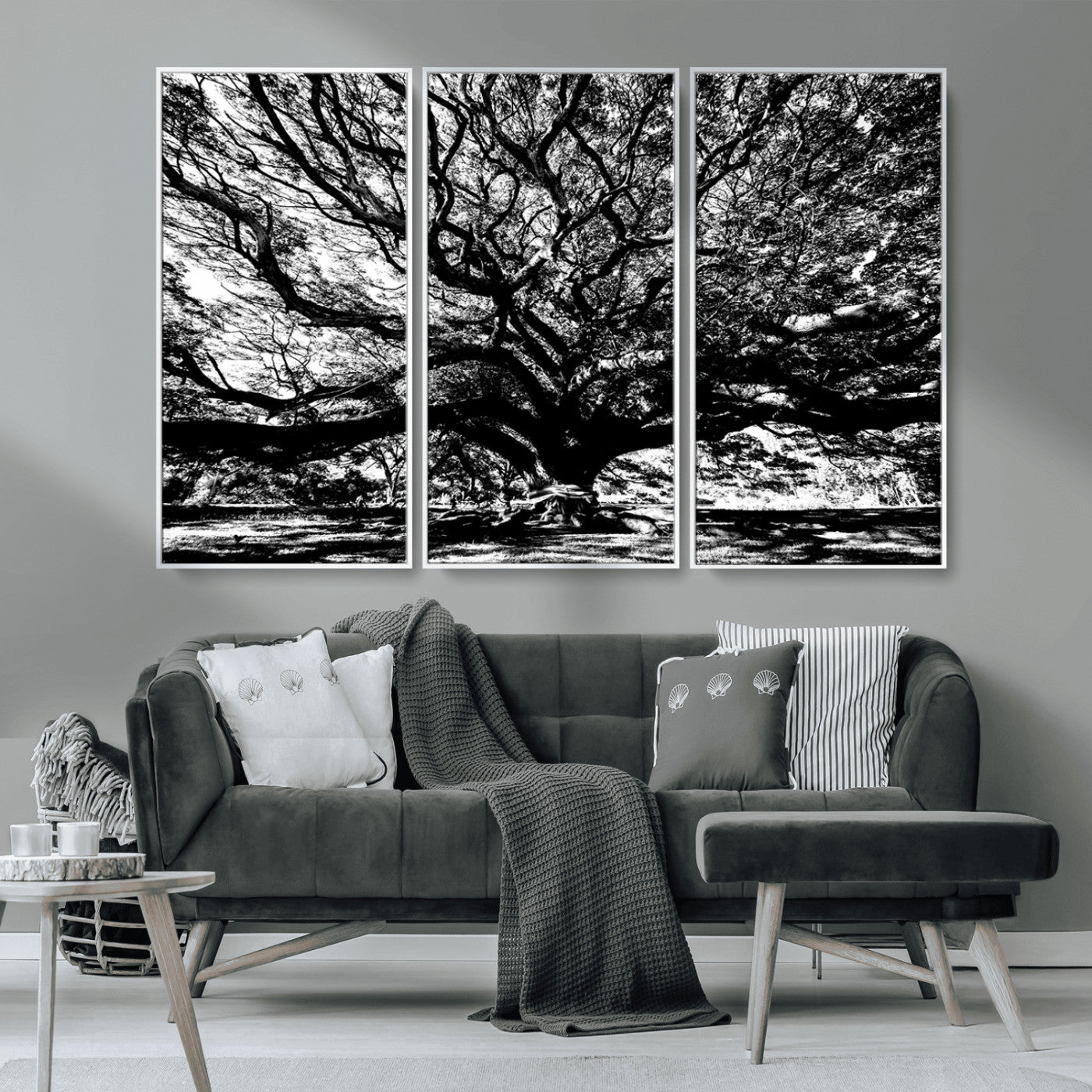 MGV-FC-48X32-3P - Mighty Angel Oak Wall Art | Angel Oak Tree Art Print