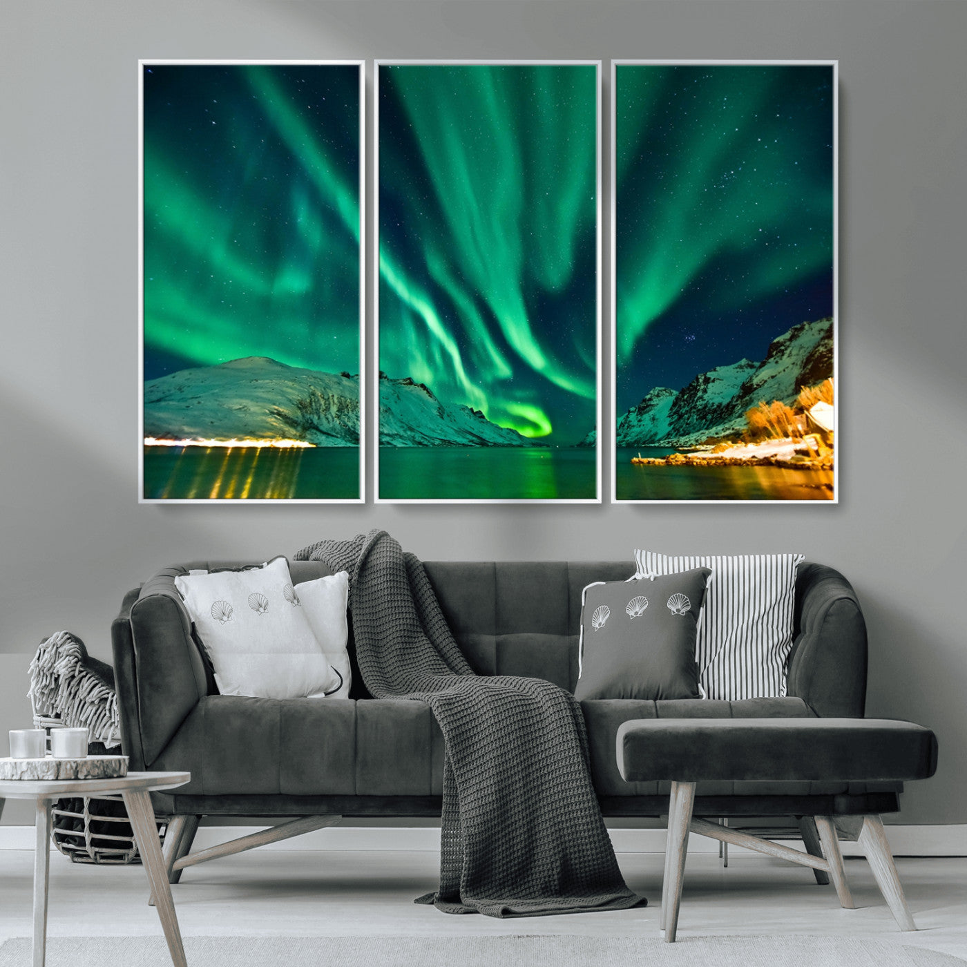 MGV-FC-48X32-3P - Northern Lights Wall Art Canvas Print