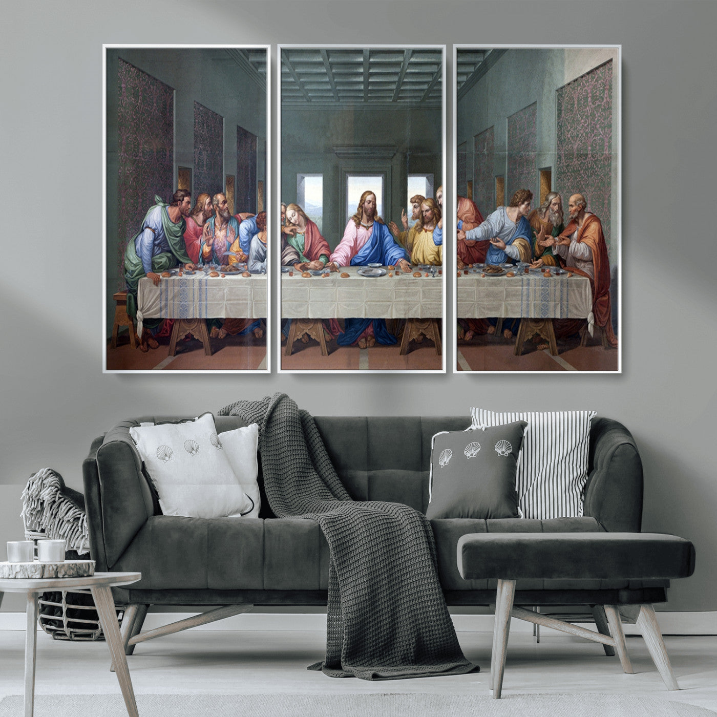 MGV-FC-48X32-3P - The Last Supper Multi Panel Canvas Wall Art