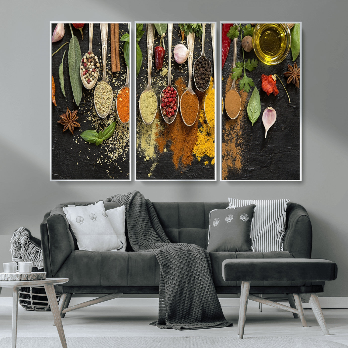 MGV-FC-48X32-3P - Kitchen Spice Wall Art Canvas Print