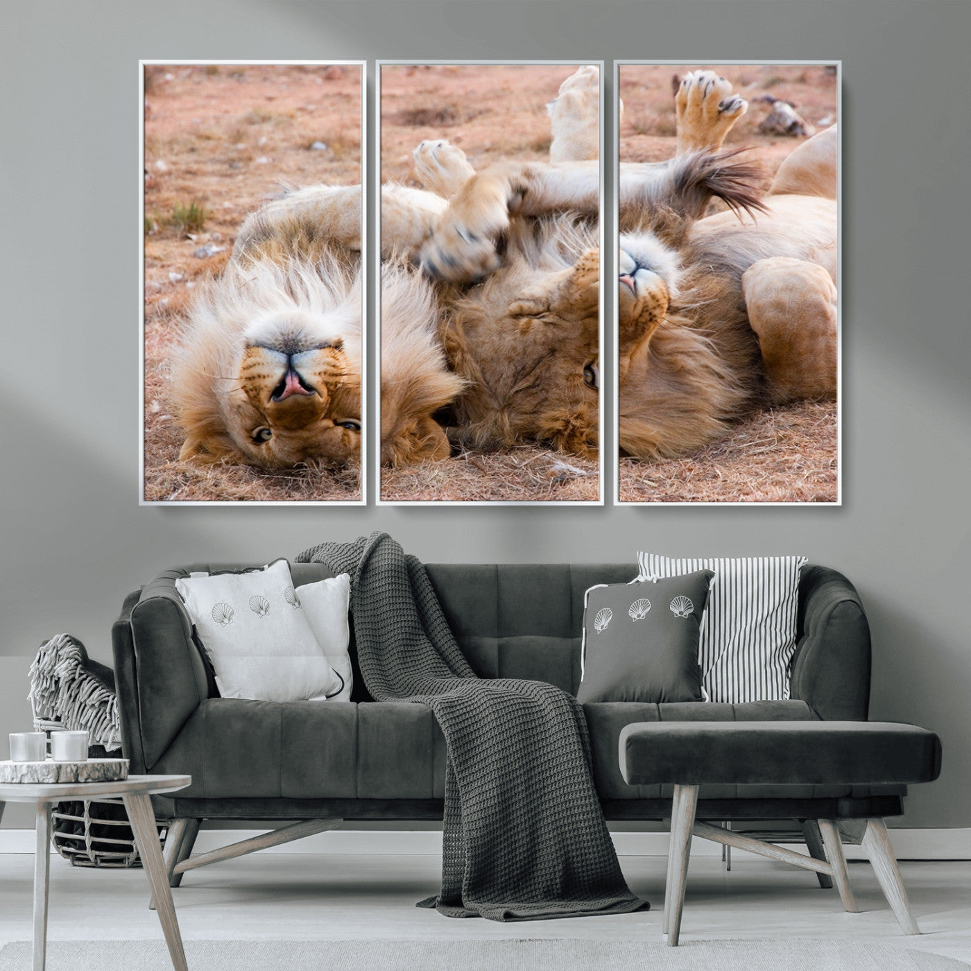 MGV-FC-48X32-3P - Animal Wall Art Lion Canvas Print