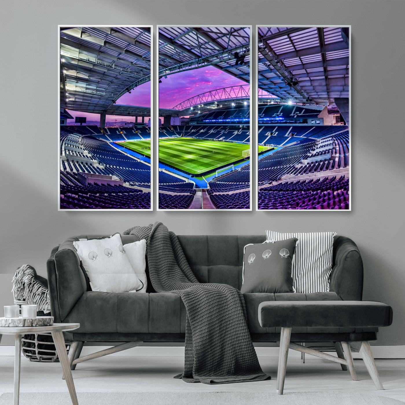 MGV-FC-48X32-3P - FC Porto Soccer Team Print Canvas- Dragon Stadium Wall Art Canvas Print