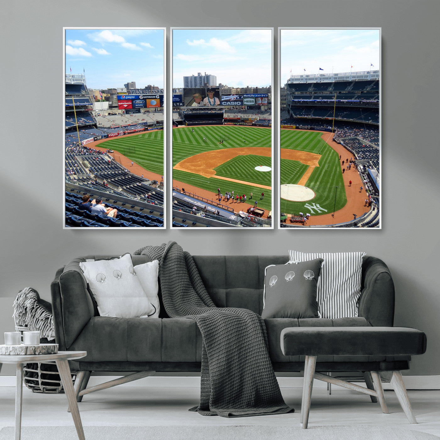 MGV-FC-48X32-3P - Buffalo Bills Stadium Wall Art - Buffalo Bills Decor- NFL Fans Gift, Perfect Sports Decor for Living