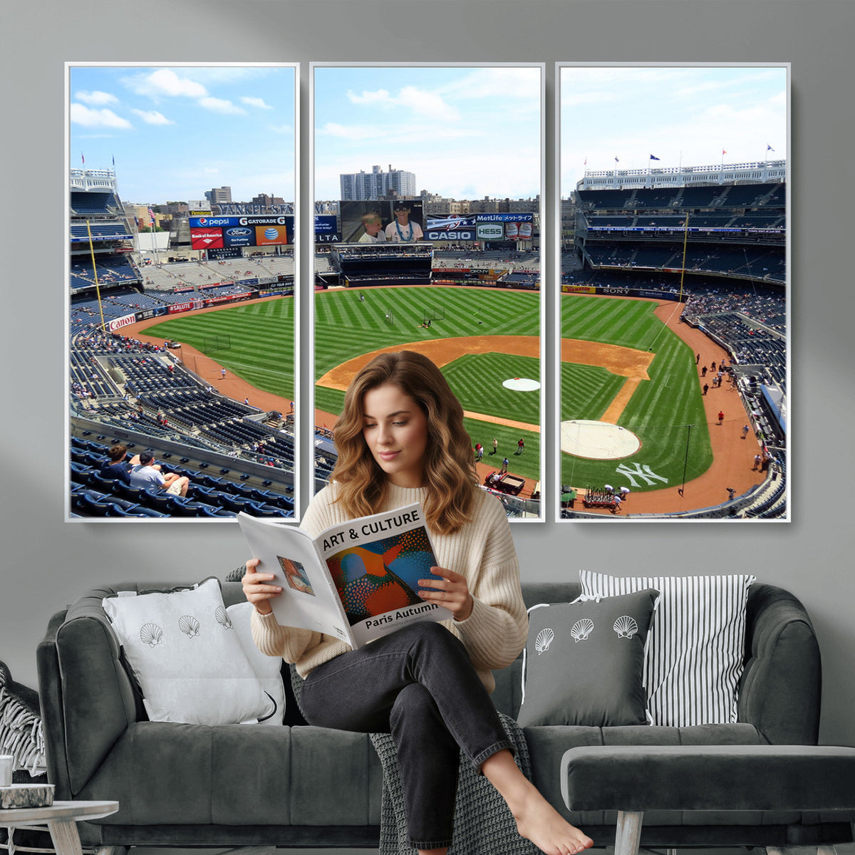 98047-MGV-CV-36X24 - Buffalo Bills Stadium Wall Art, Buffalo Bills Decor, NFL Fan Gift