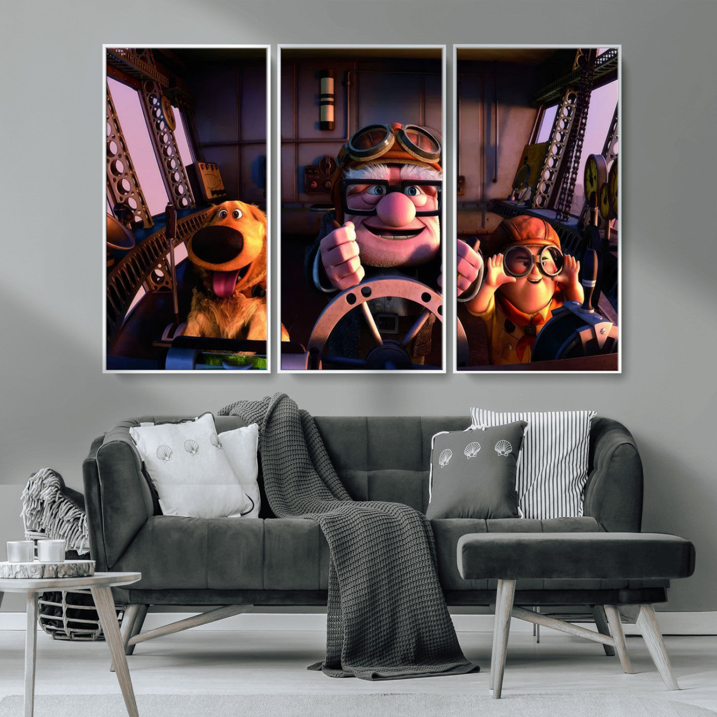 MGV-FC-48X32-3P - Carl Russel And Dog, Movie Up Poster, Movie Up Wall Art, Movie Up Poster Print, Carl