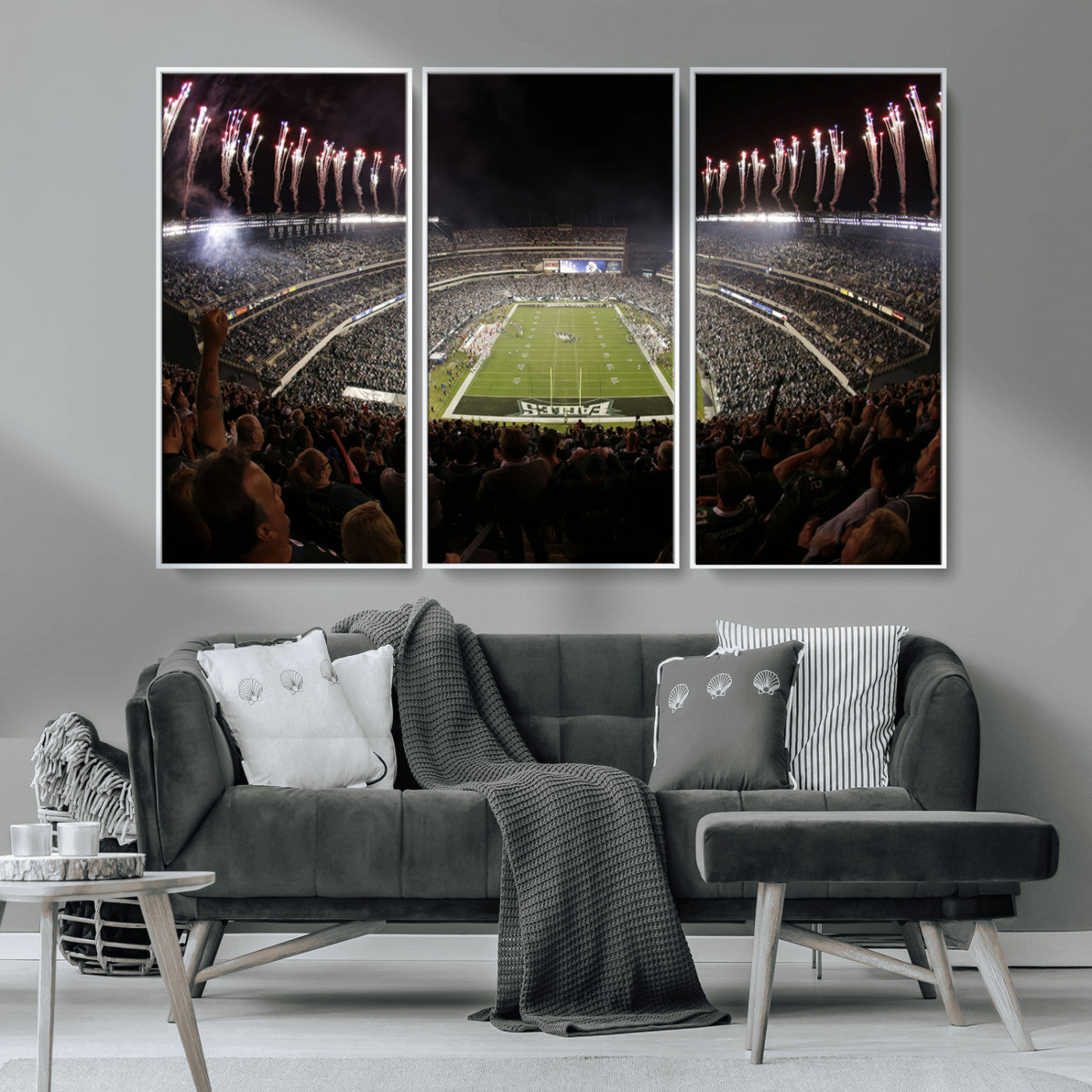 MGV-FC-48X32-3P - Eagles Field Stadium Wall Art - Philadelphia Eagles Football Team Print - Philadelphia Lincoln