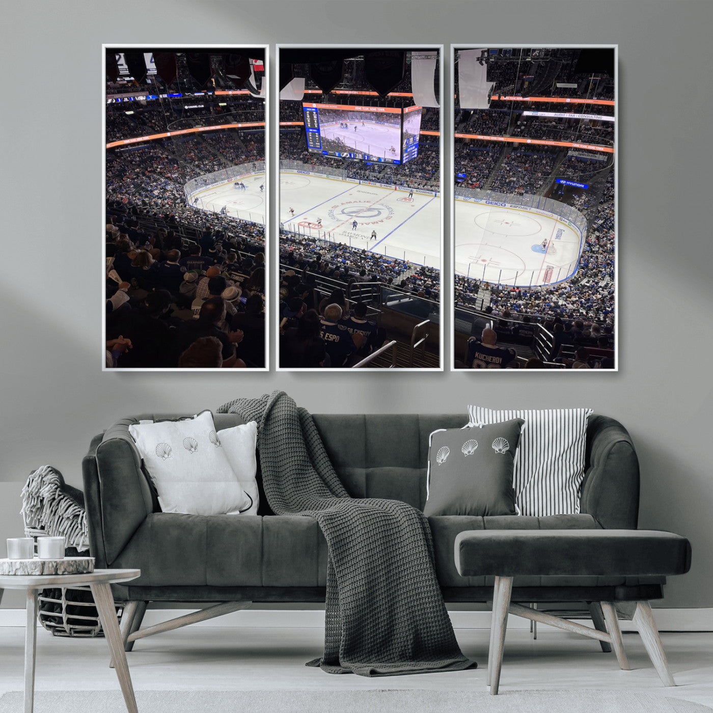 MGV-FC-48X32-3P - Amalie Arena Florida Wall Art Canvas Print - NHL Hockey Stadium Print