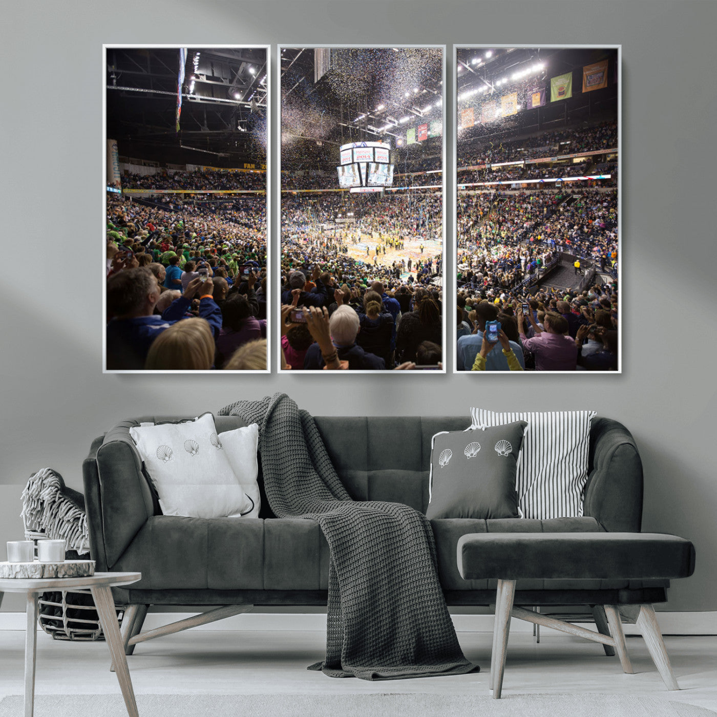MGV-FC-48X32-3P - Bridgestone Arena Wall Art Canvas | Nashville Predators Hockey Team Print | Canvas Print | Ready to