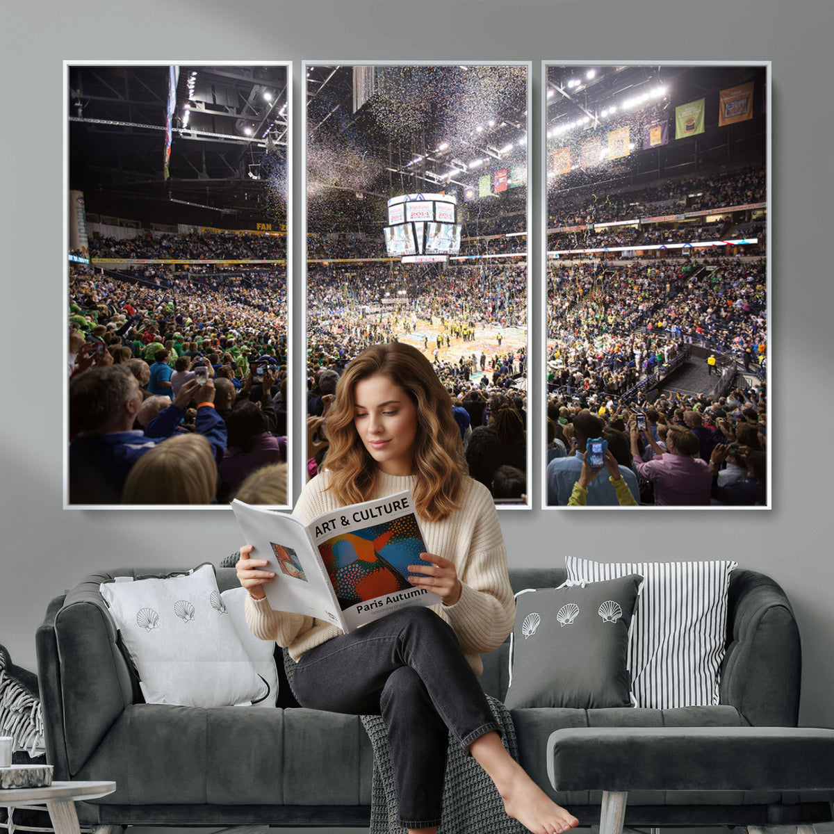 66251-MGV-CV-36X24 - Bridgestone Arena Wall Art Canvas, Nashville Predators