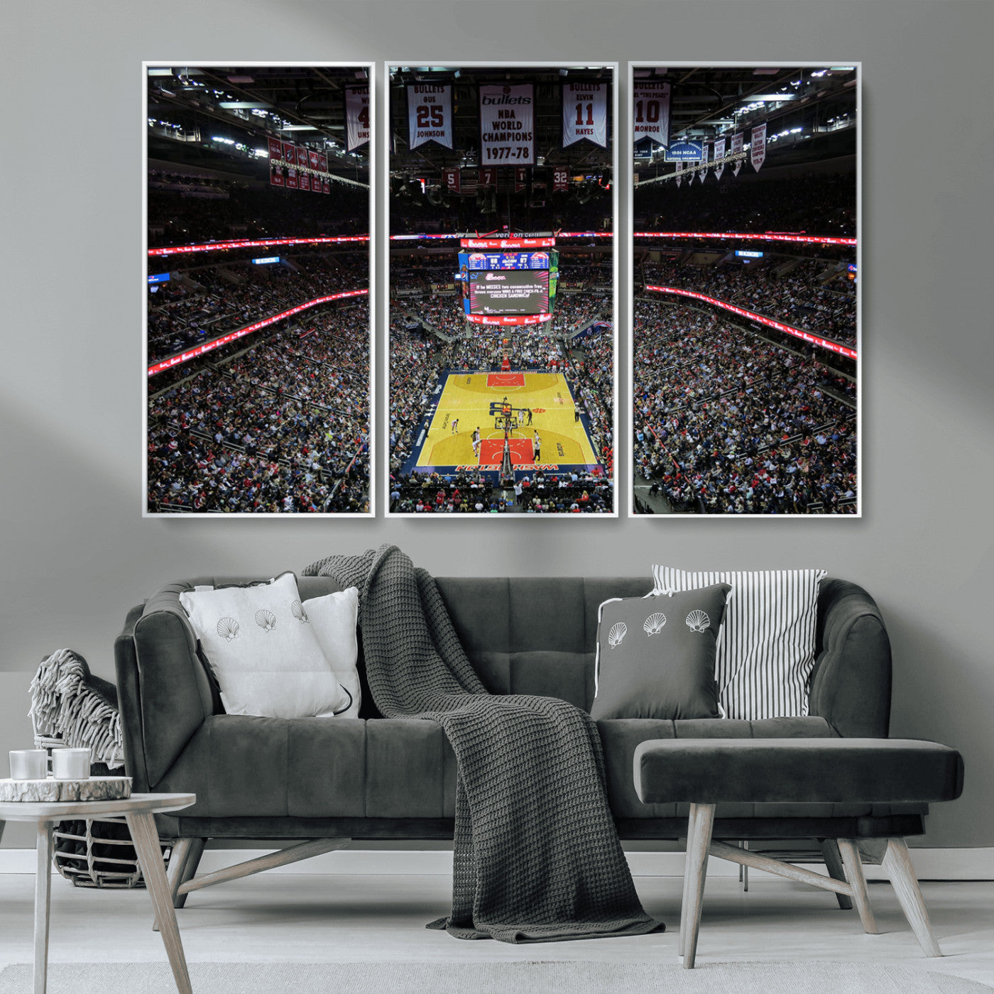 MGV-FC-48X32-3P - Capital One Arena Stadium Wall Art | Canvas Print | Ready to Hang | Washington D.C. Sports Decor