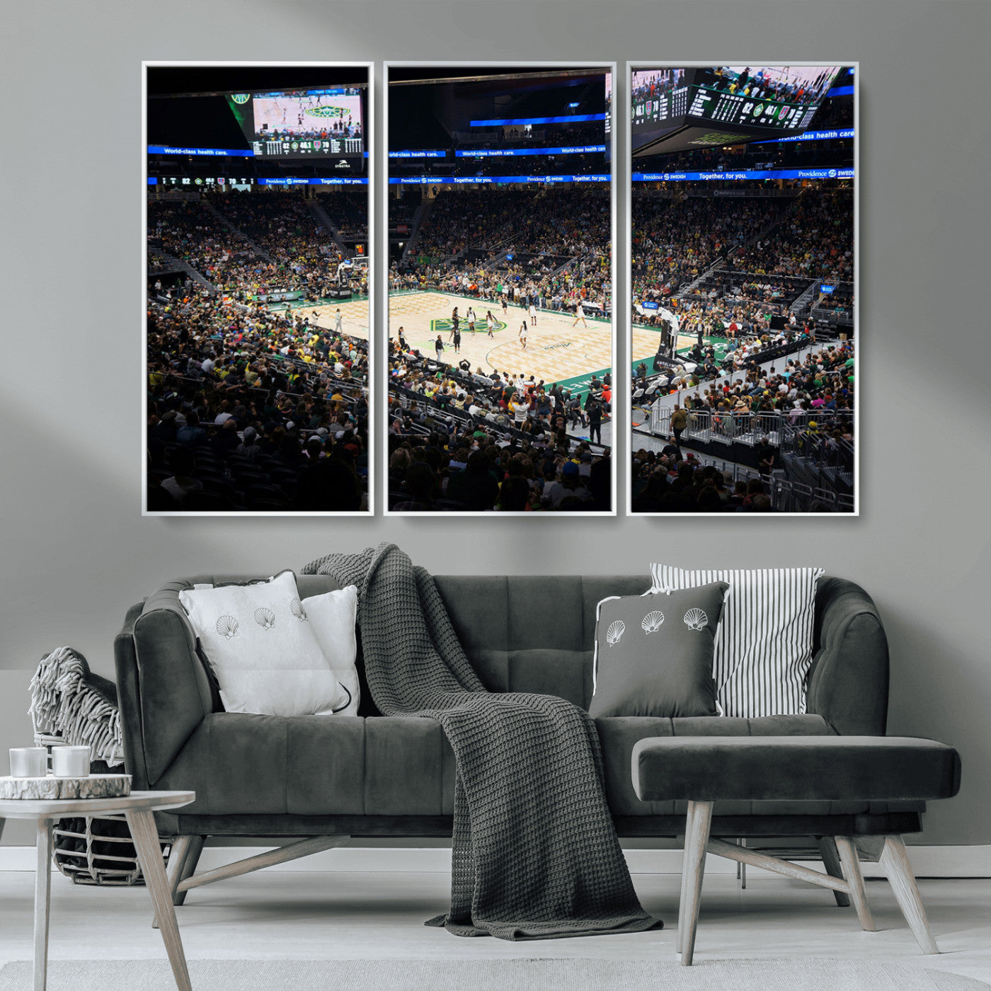 MGV-FC-48X32-3P - Climate Pledge Arena | Washington Seattle Kraken Hockey Stadium Wall Art | Canvas Print | Ready to