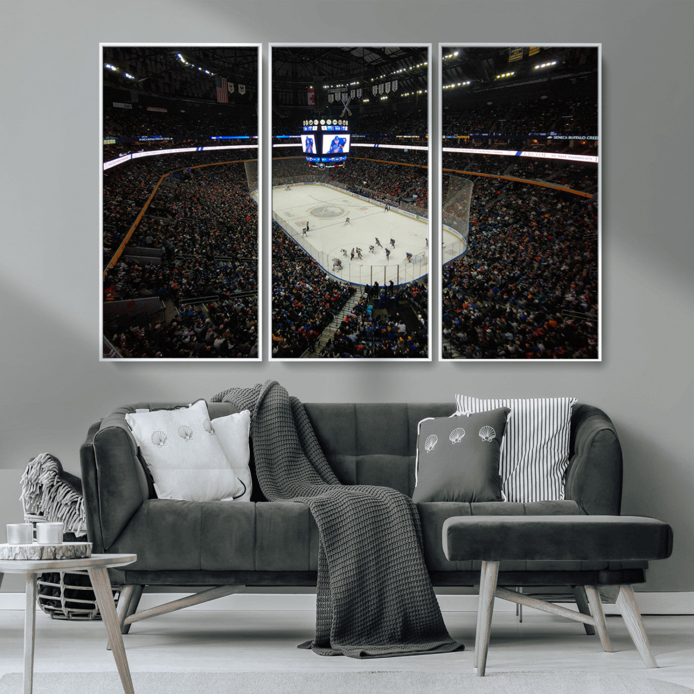 MGV-FC-48X32-3P - KeyBank Center New York Buffalo Sabres Hockey Stadium Canvas Print Wall Art