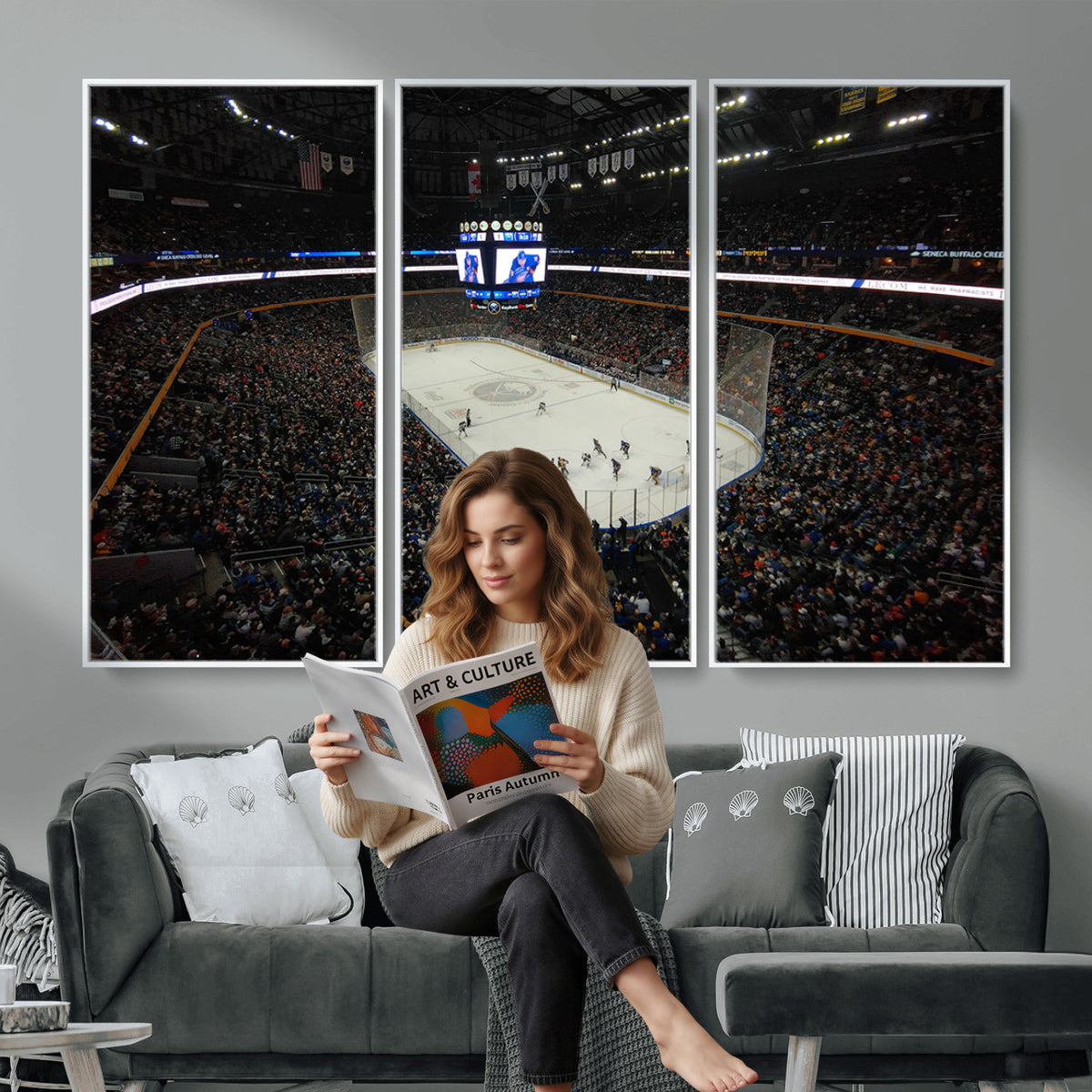 15132-MGV-CV-36X24 - KeyBank Center New York Buffalo Sabres Hockey Stadium Canvas