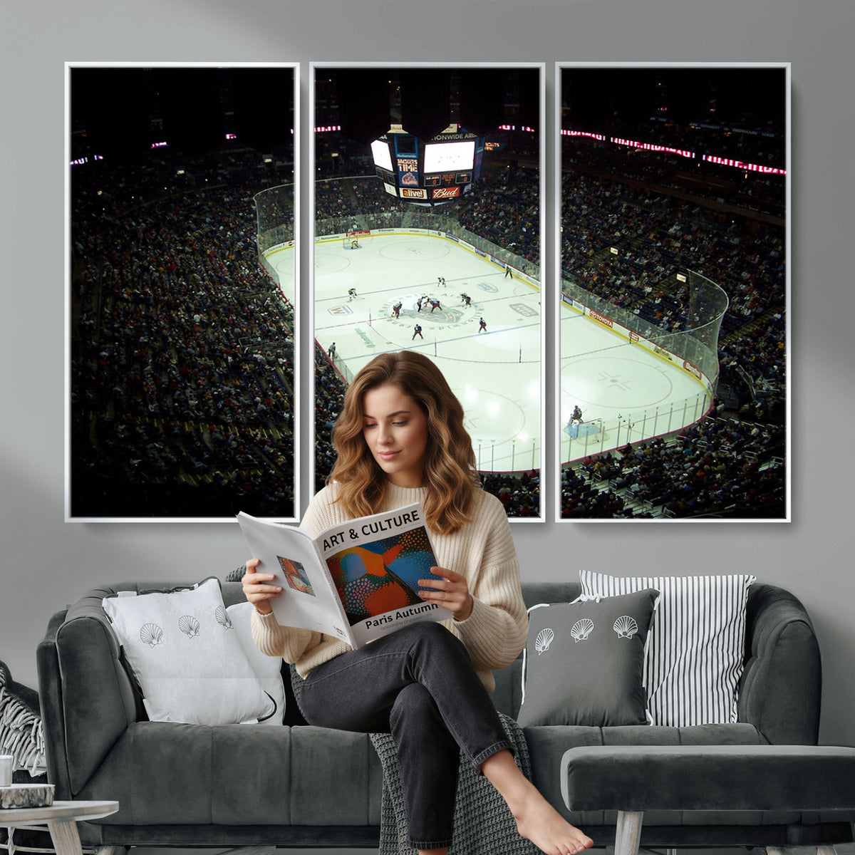 38823-MGV-CV-36X24 - Nationwide Arena Ohio Columbus Blue Jackets Hockey Stadium