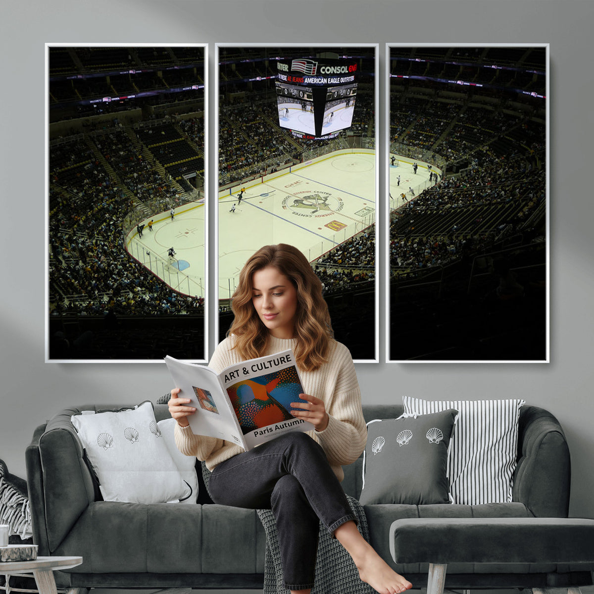 52168-MGV-CV-36X24 - PPG Paints Arena Pennsylvania Pittsburgh Penguins Hockey