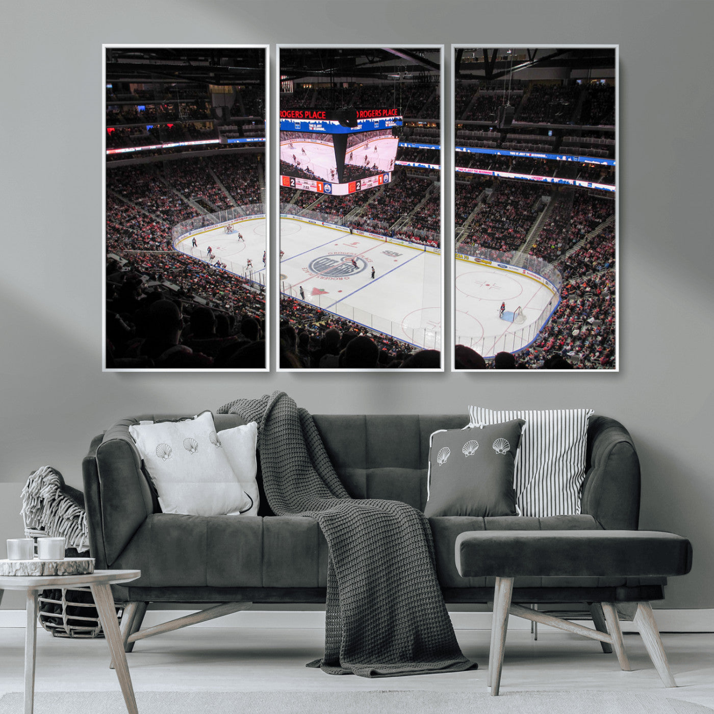 MGV-FC-48X32-3P - Rogers Place Edmonton Oilers Ice Hockey Stadium Wall Art, Rogers Place Edmonton Oilers Wall Art