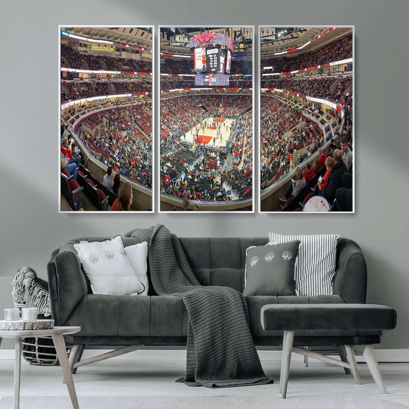 MGV-FC-48X32-3P - United Center Chicago Bulls Stadium Wall Art Canvas Print