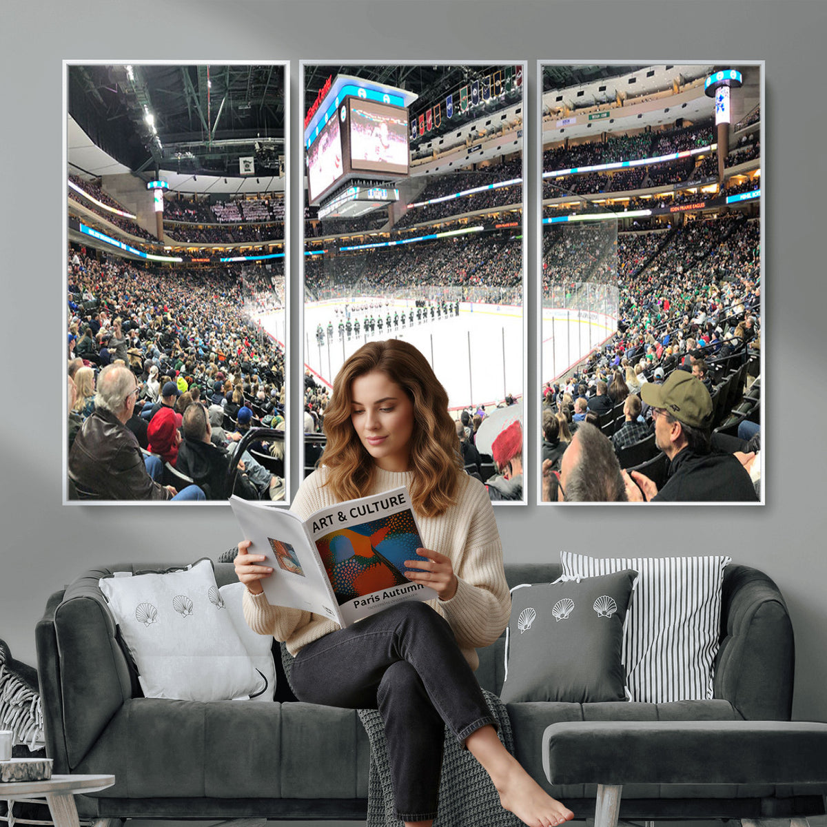 44414-MGV-CV-36X24 - Xcel Energy Center St Paul Minnesota Wild Ice Hockey Stadium