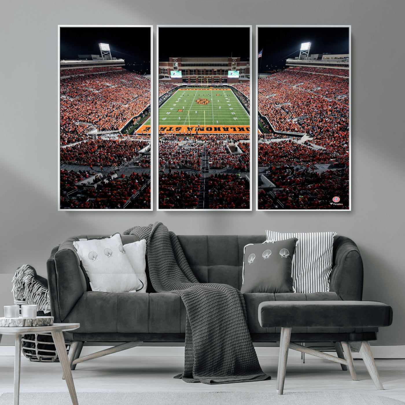 MGV-FC-48X32-3P - Boone Pickens Stadium Wall Art - Oklahoma State Cowboys Print