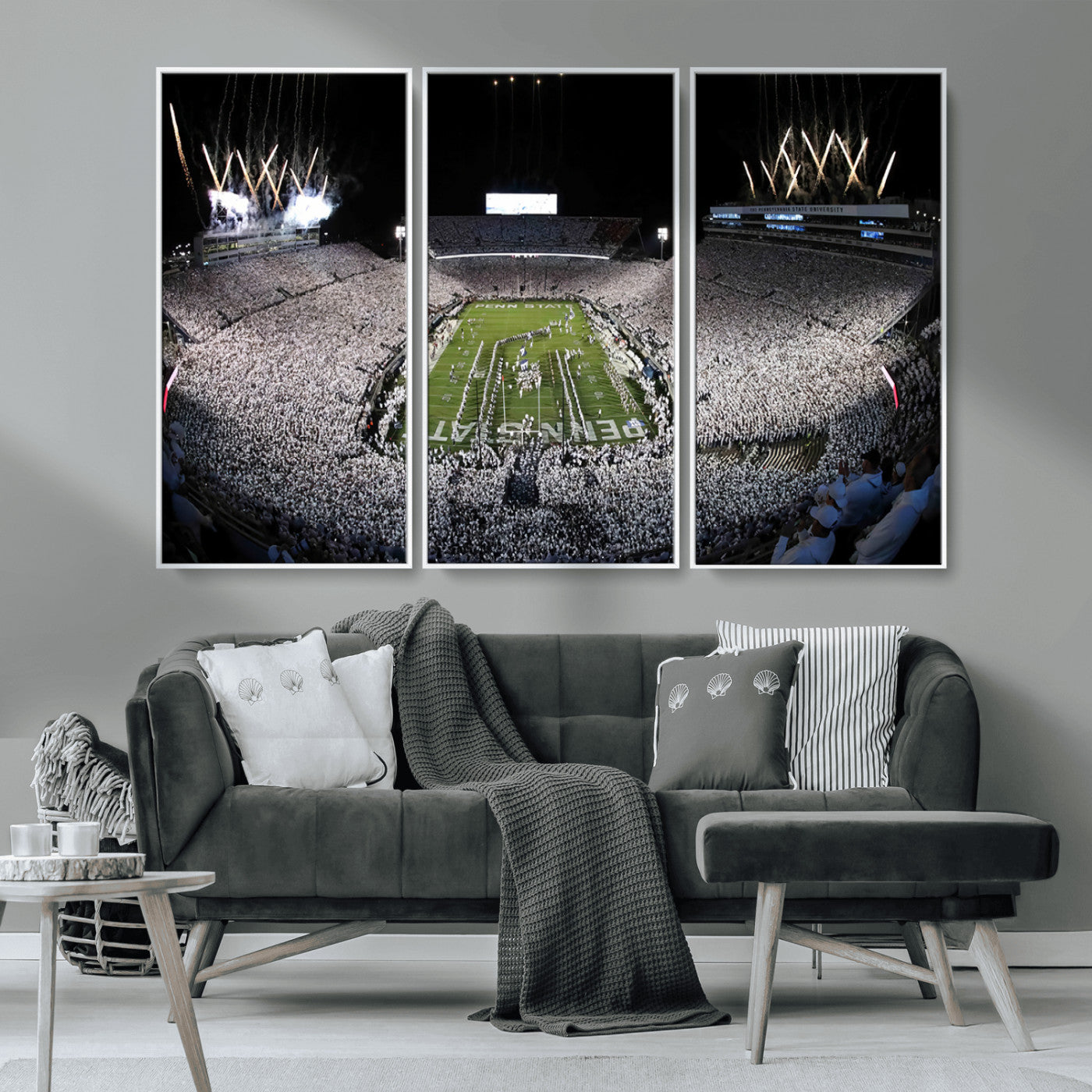 84537-MGV-CV-36X24-Penn State Beaver Stadium Canvas Wall Art - Nittany Lions Football Print