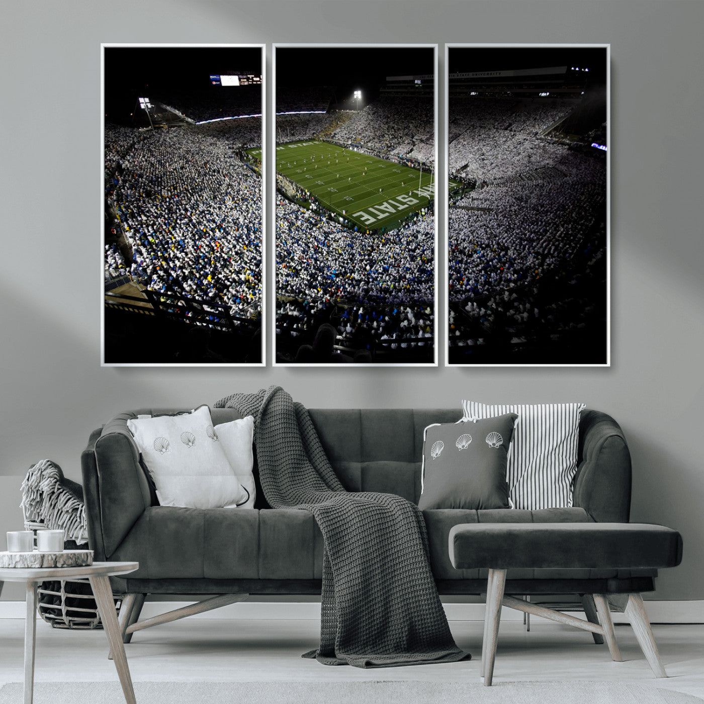 MGV-FC-48X32-3P - Penn State Football Stadium Wall Art - Beaver Stadium Canvas Print