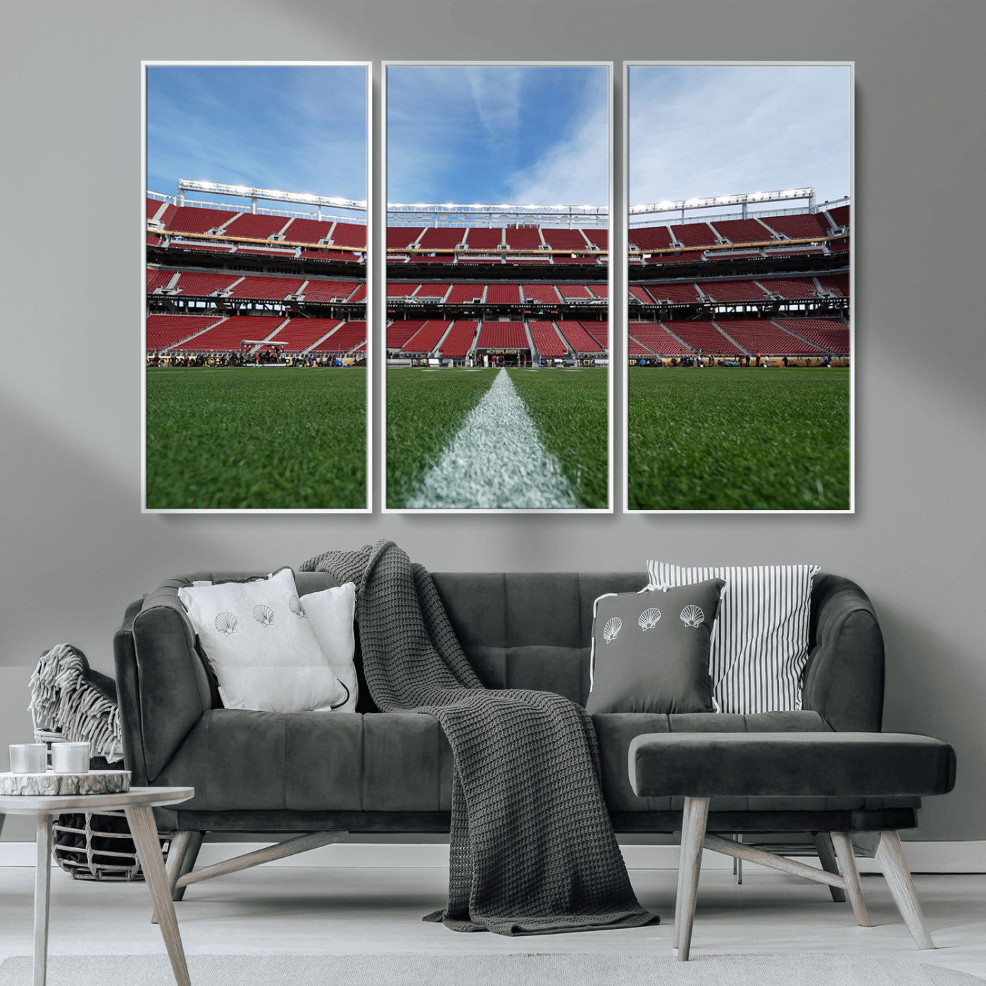 MGV-FC-48X32-3P - University of Tulsa Golden Hurricane Football Team Print - Tulsa H.A. Chapman Stadium Wall Art