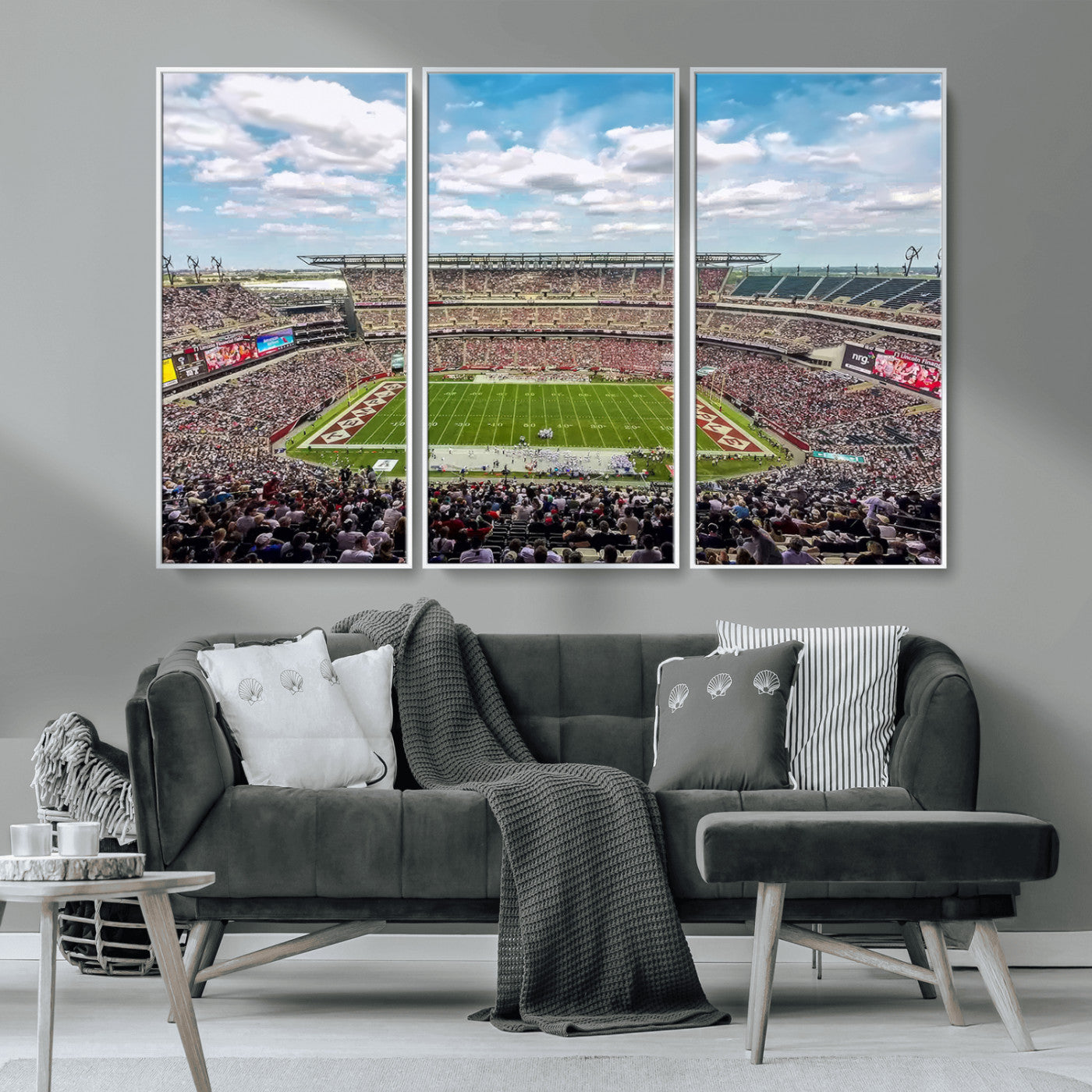 MGV-FC-48X32-3P - The Temple University Owls Athletics Team Print - Philadelphia Lincoln Financial Field Stadium Wall