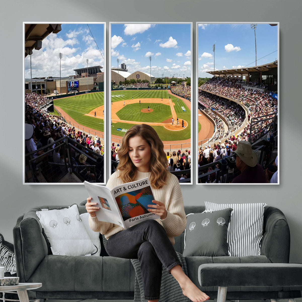 80409-MGV-CV-36X24 - The Texas A&M University Aggies Athletics Team Print