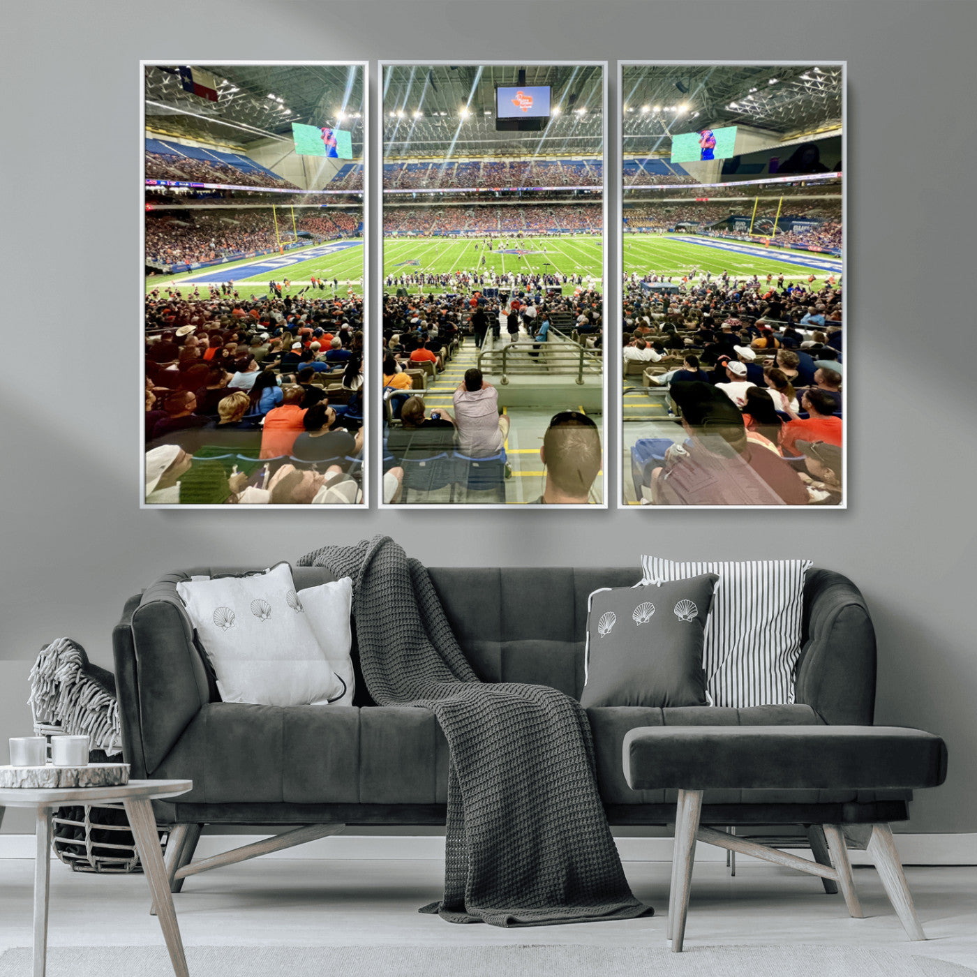 MGV-FC-48X32-3P - The University of Texas at San Antonio Roadrunners Football Team Print - San Antonio Alamodome Wall