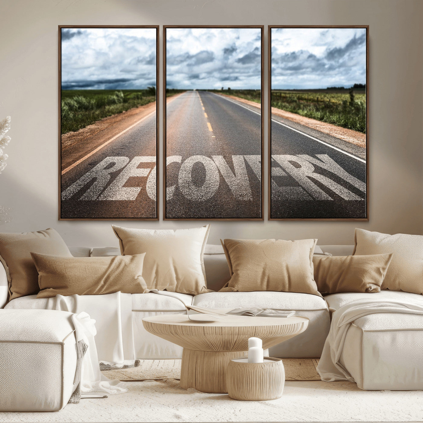 MGV-FC-48X32-3P - Recovery Road Wall Art Canvas Print