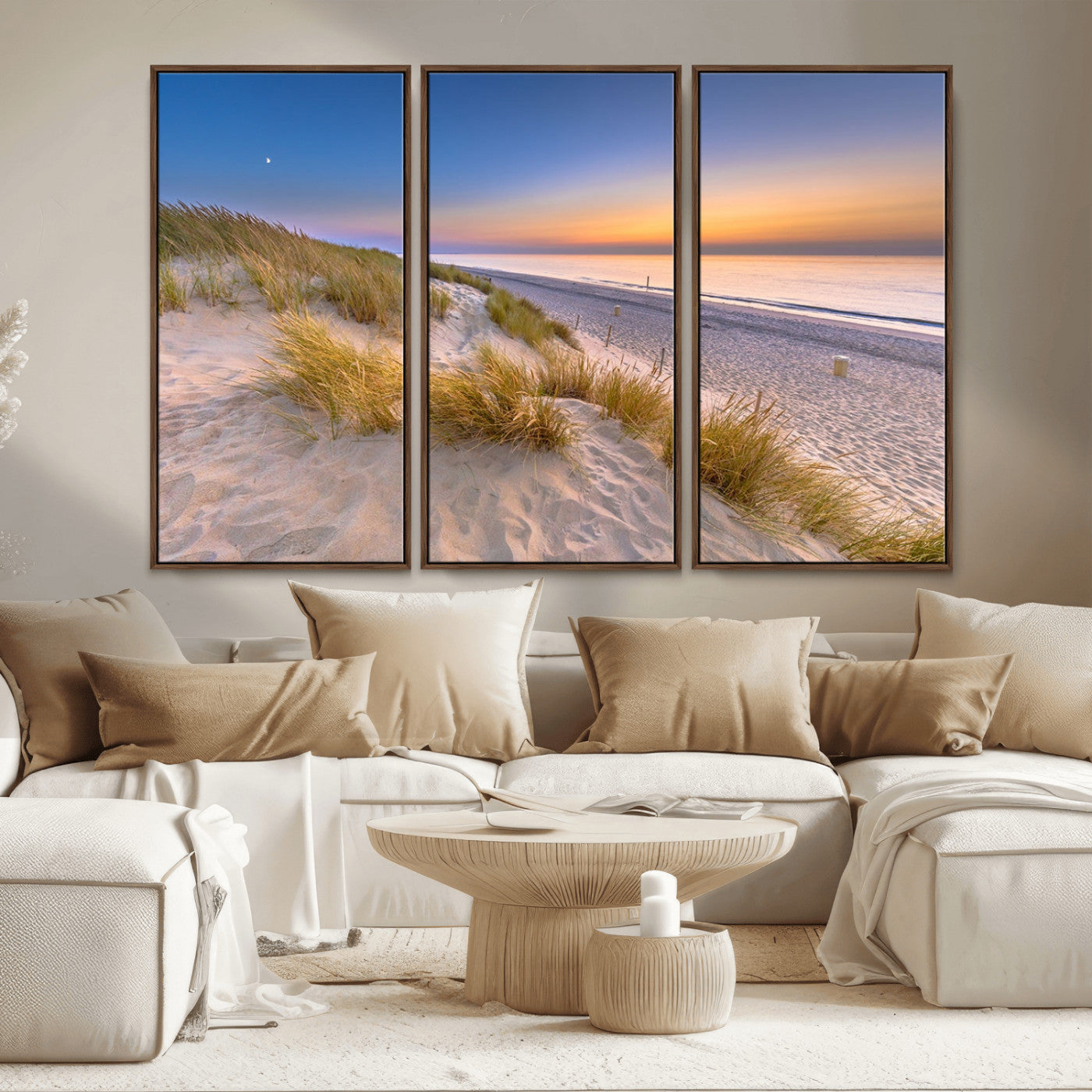 -Sunrise On The Beach Wall Art Canvas Print