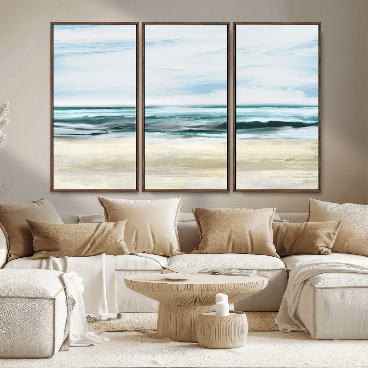 -Ocean Abstract Wall Art Canvas Print