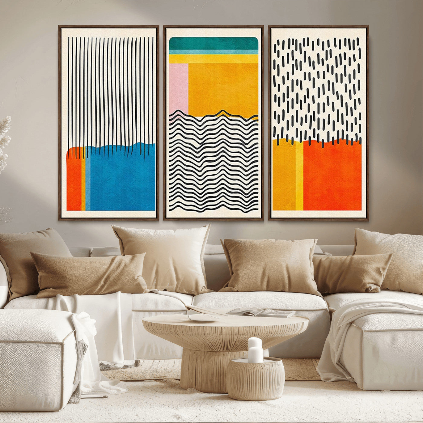 MGV-FC-48X32-3P - Canvas Print Wall Art Abstract Illustrs Art Boho