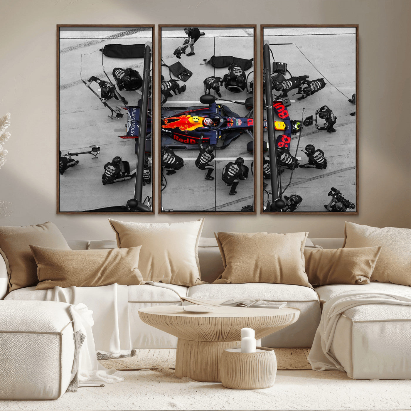 MGV-FC-48X32-3P - RedBull Formula 1 Canvas Wall Art Print