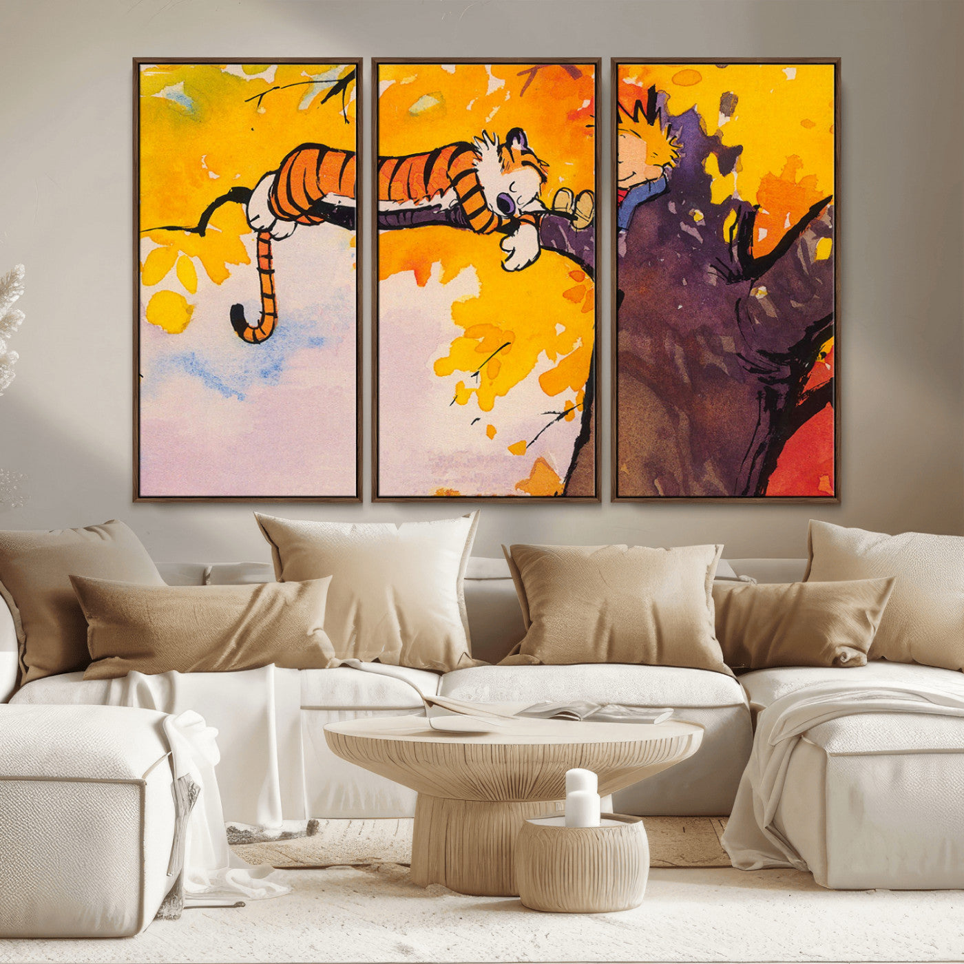 MGV-FC-48X32-3P - High-Quality Giclee Canvas Print for Stunning Home Decor, Framed Calvin Wall Art