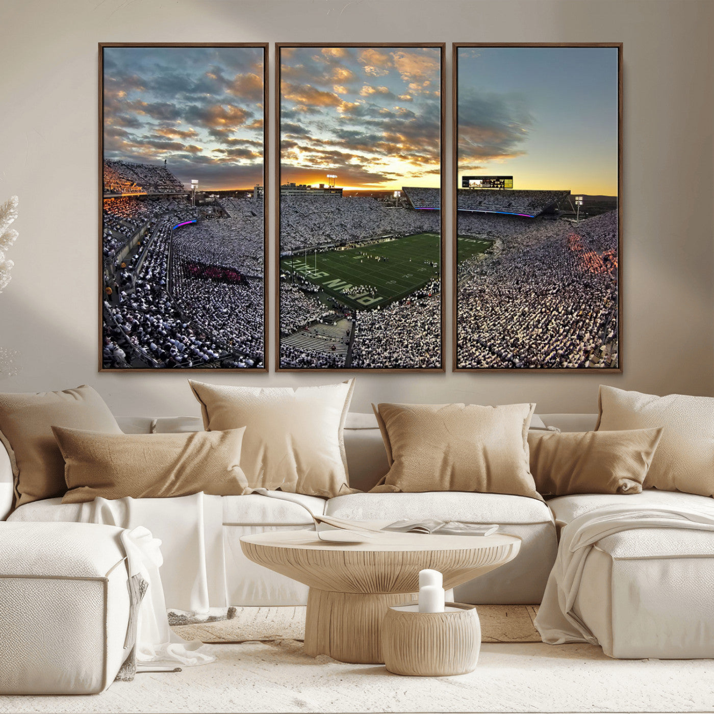 MGV-FC-48X32-3P - Beaver Stadium Wall Art - Penn State Stadium Wall Art | Penn Nittany Lions Football Match for Sport Room Decor