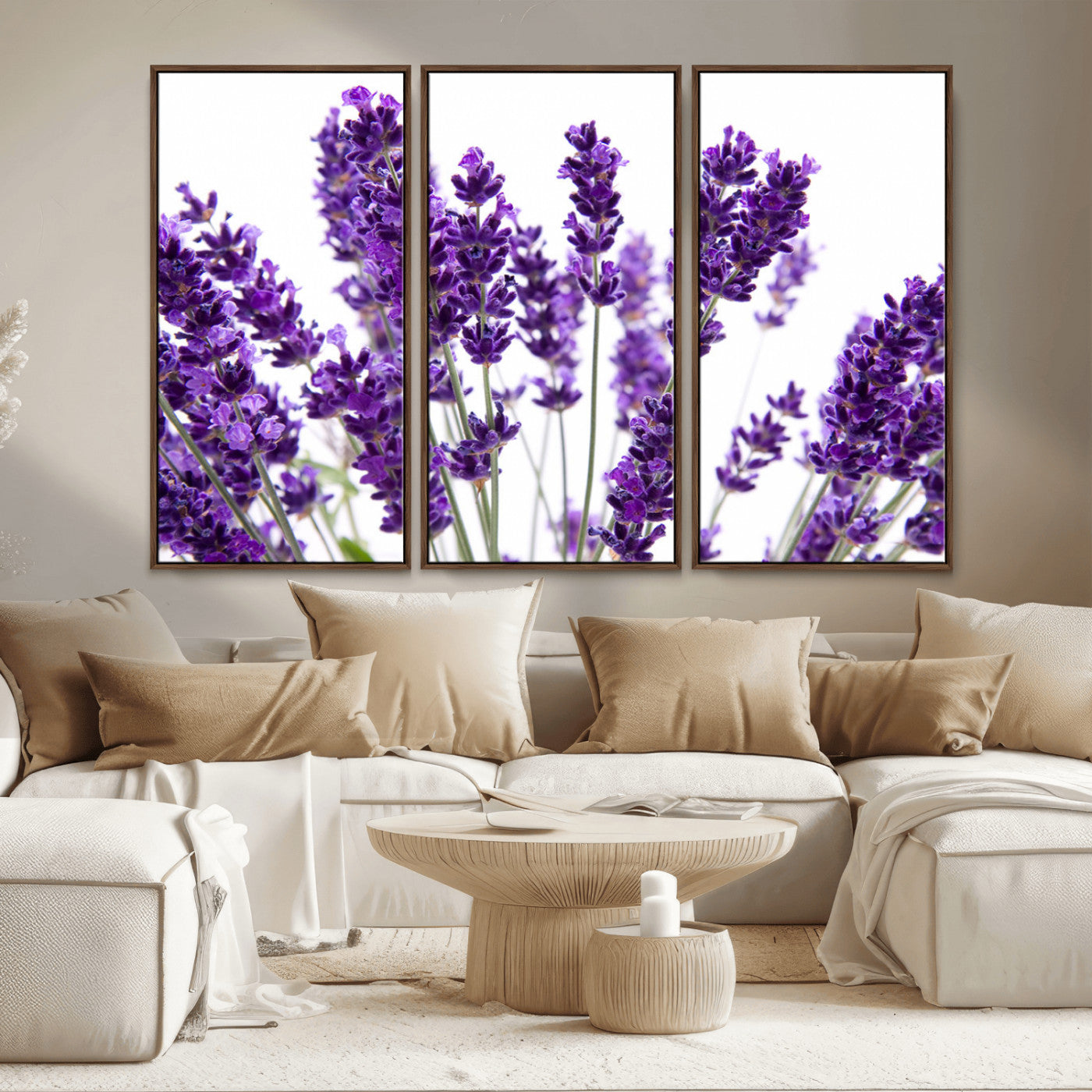 MGV-FC-48X32-3P - Lavender Flower Wall Art Canvas Print