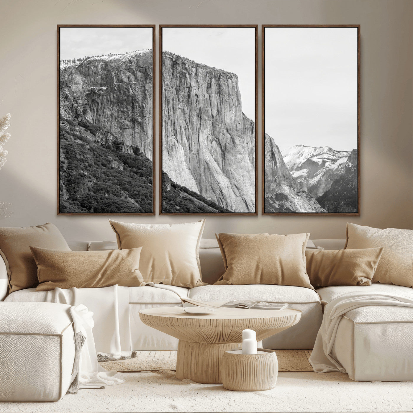 39393420-MGV-CV-36X24 - El Capitan Yosemite Mountain Wall Art – Yosemite Cliff Canvas Print, Rugged Terrain and Timeless Wilderness Decor for Office, Living Room or Cabin
