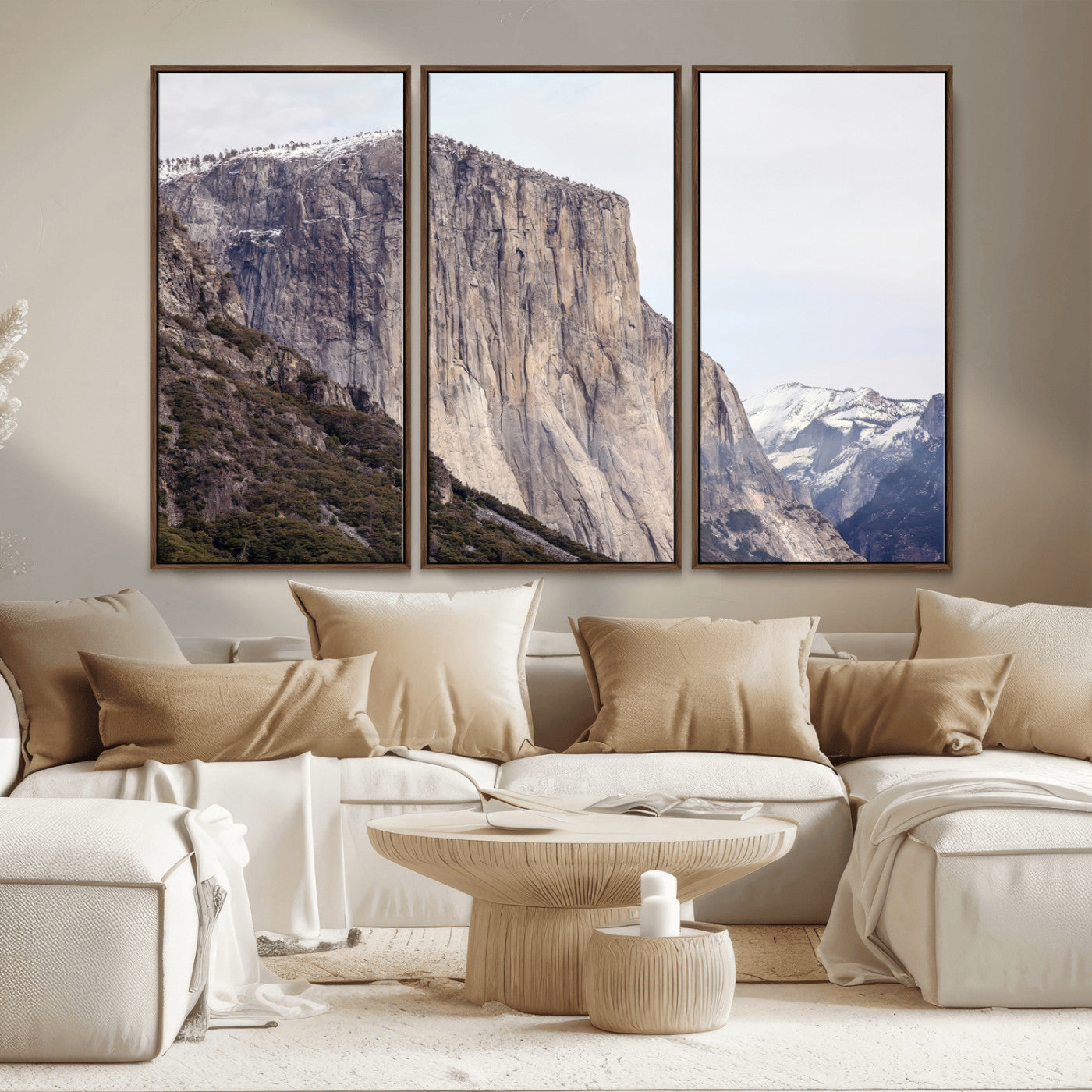 74506434-MGV-CV-36X24 - El Capitan Yosemite Mountain Wall Art – Yosemite Cliff Canvas Print, Rugged Terrain and Timeless Wilderness Decor for Office, Living Room or Cabin