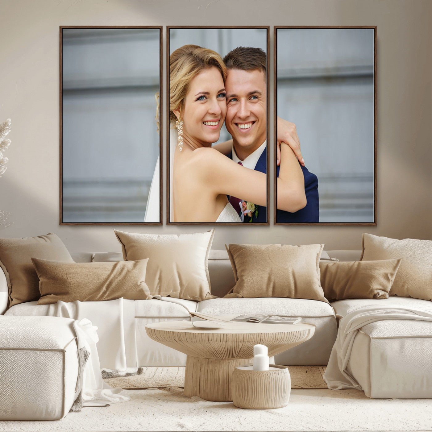 MGV-FC-48X32-3P - Create Your Own Photo Framed Canvas Print - Custom Personalized Wall Art Print for Gift