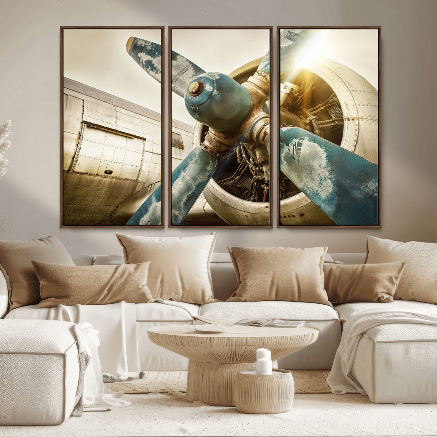 MGV-FC-48X32-3P - Vintage Airplane Canvas Print
