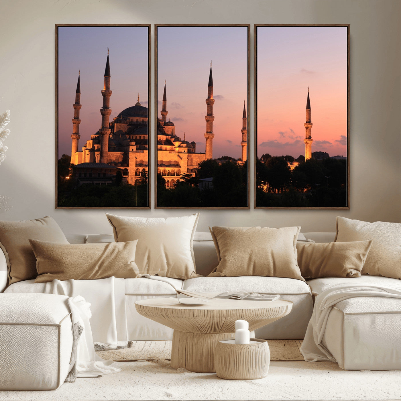 MGV-FC-48X32-3P - Wall Art Turkey Istanbul Skyline Canvas Print