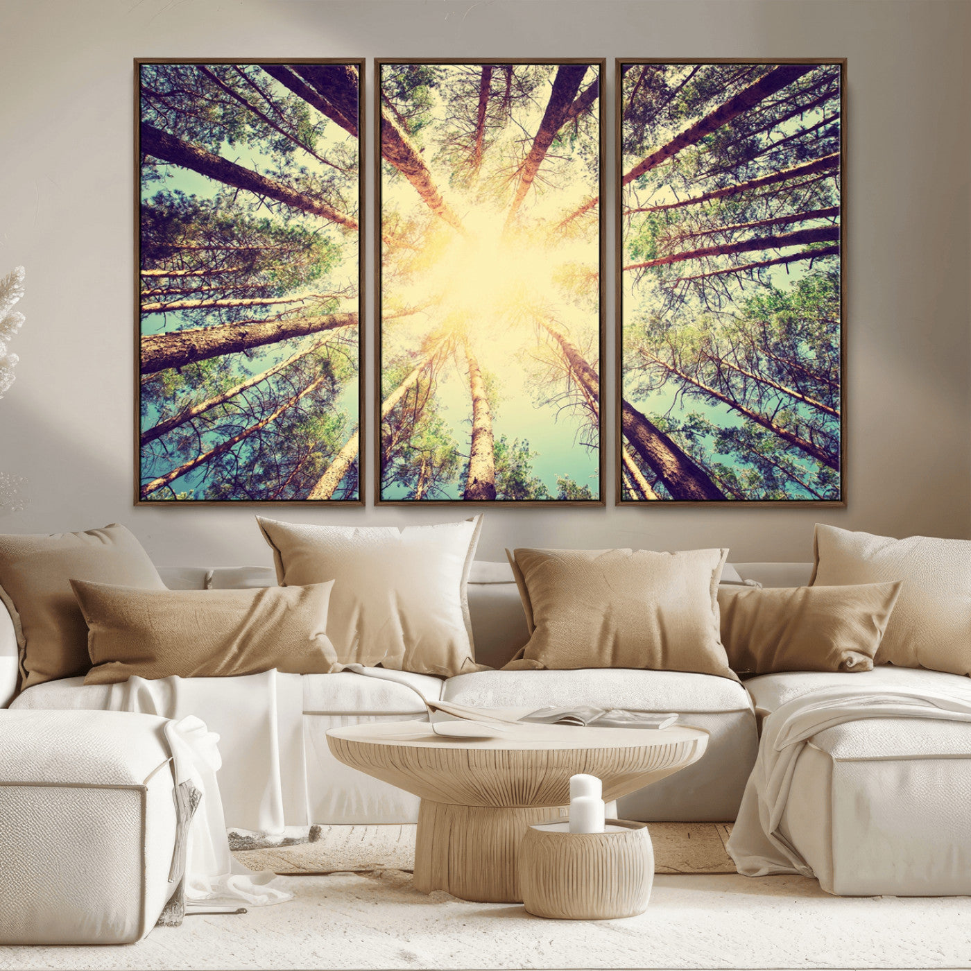 MGV-FC-48X32-3P - Tree and Sunshine Canvas Print