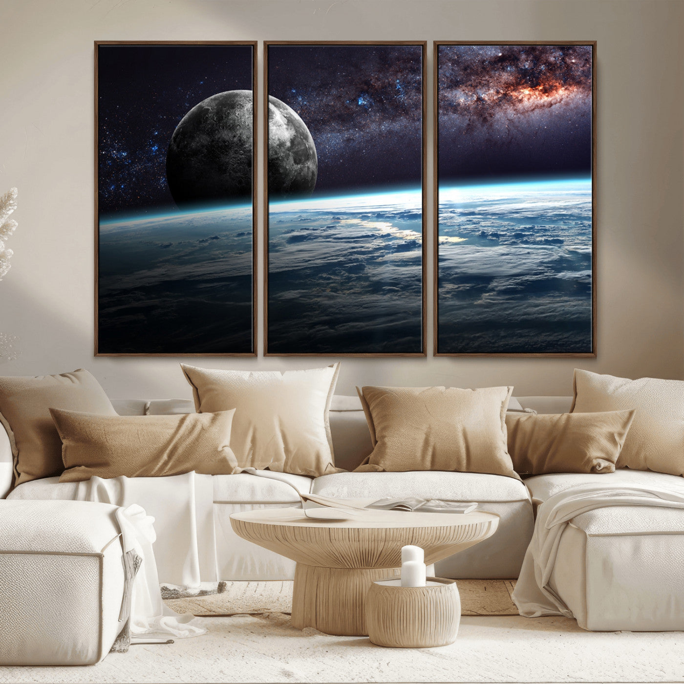 MGV-FC-48X32-3P - Space and Planet Canvas Print